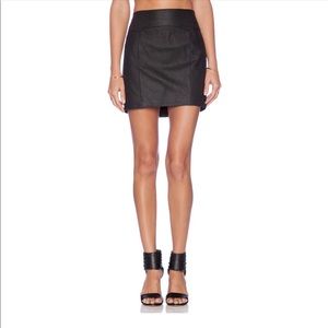 NWT - Capulet 100% Leather High Waisted Mini Skirt